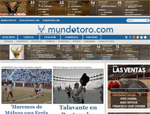 Tablet Screenshot of mundotoro.com